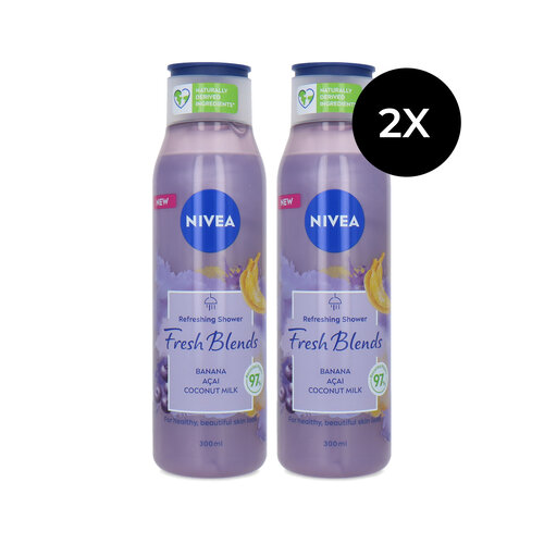 Nivea Fresh Blends Refreshing Shower Gel - 2 x 300 ml Nivea Fresh Blends Refreshing Shower Gel - 2 x 300 ml