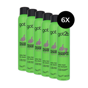 Got2b Dry Shampoo Extra Fresh - 6 x 200 ml