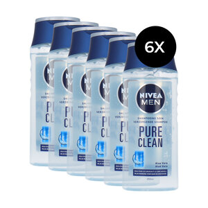 Men Pure Clean Shampoo - 6 x 250 ml