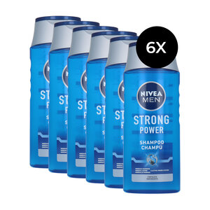 Nivea Men Strong Power Shampoo - 6 x 250 ml Men Strong Power Shampoo - 6 x 250 ml