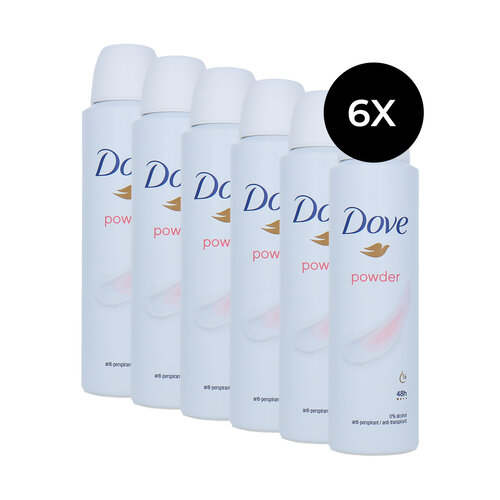 Dove Powder Deodorant Spray - 6 x 150 ml