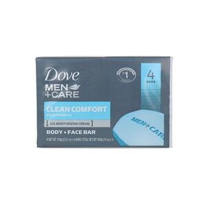 Men + Care Clean Comfort Body + Face Bar - 4 x 100 g