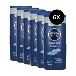 Men Protect & Care Shower Gel Aloe Vera - 6 x 250 ml