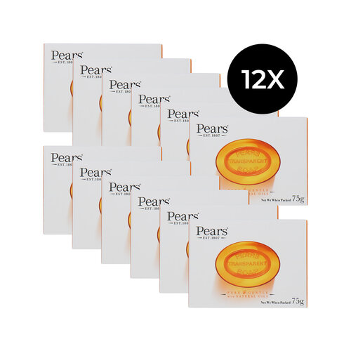 Pears Transparent Soap - 12 x 75 g