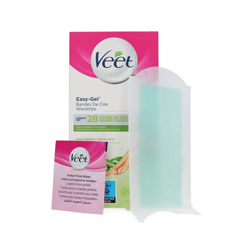 Veet Easy-Gel Waxstrips (40 strips) (Pour la peau sèche) Veet Easy-Gel Waxstrips (40 strips) (Pour la peau sèche)