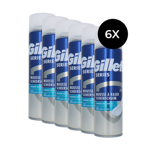 Gillette Men Series Conditioning Shaving Foam - 6 x 250 ml