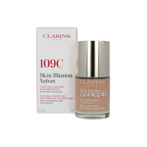 Clarins Skin Illusion Velvet Natural Matifying & Hydrating Fond de teint - 109C