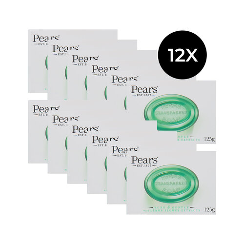 Pears Transparent Soap Lemon Flower - 12 x 125 g Pears Transparent Soap Lemon Flower - 12 x 125 g