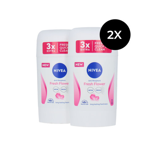 Nivea Fresh Flower Deo Stick - 2 x 50 ml