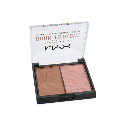 NYX Born To Glow Icy Highlighter - Bour The Bronze & Gem Storm