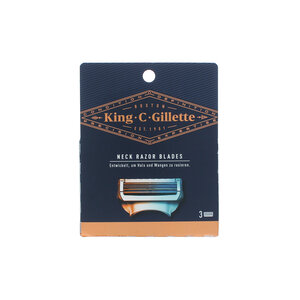 King C. Neck Razor Blades - 3 pieces