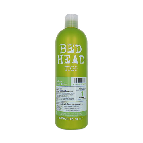 TIGI Bed Head Re-Energize 750 ml Shampooing - Damage Level 1