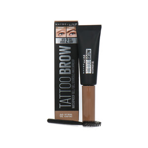 Tattoo Brow Waterproof Eyebrow Gel - 02 Soft Brown