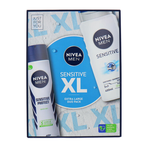 Nivea Men Sensitive Extra Large Pack - 400 ml - 200 ml