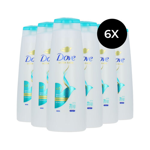 Dove Daily Moisture Shampoo - 6 x 250 ml