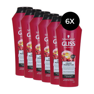 Gliss Kur Hair Repair Color Perfector Shampooing - 6 x 250 ml