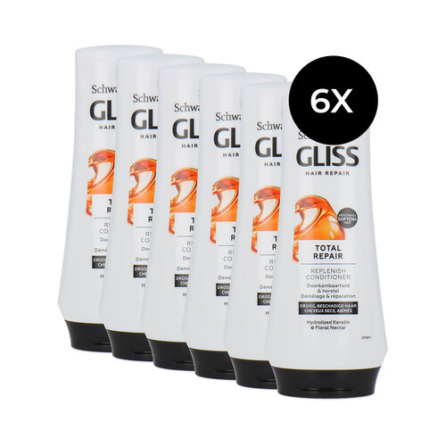 Schwarzkopf Gliss Kur Hair Repair Total Repair Conditionneur - 6 x 200 ml