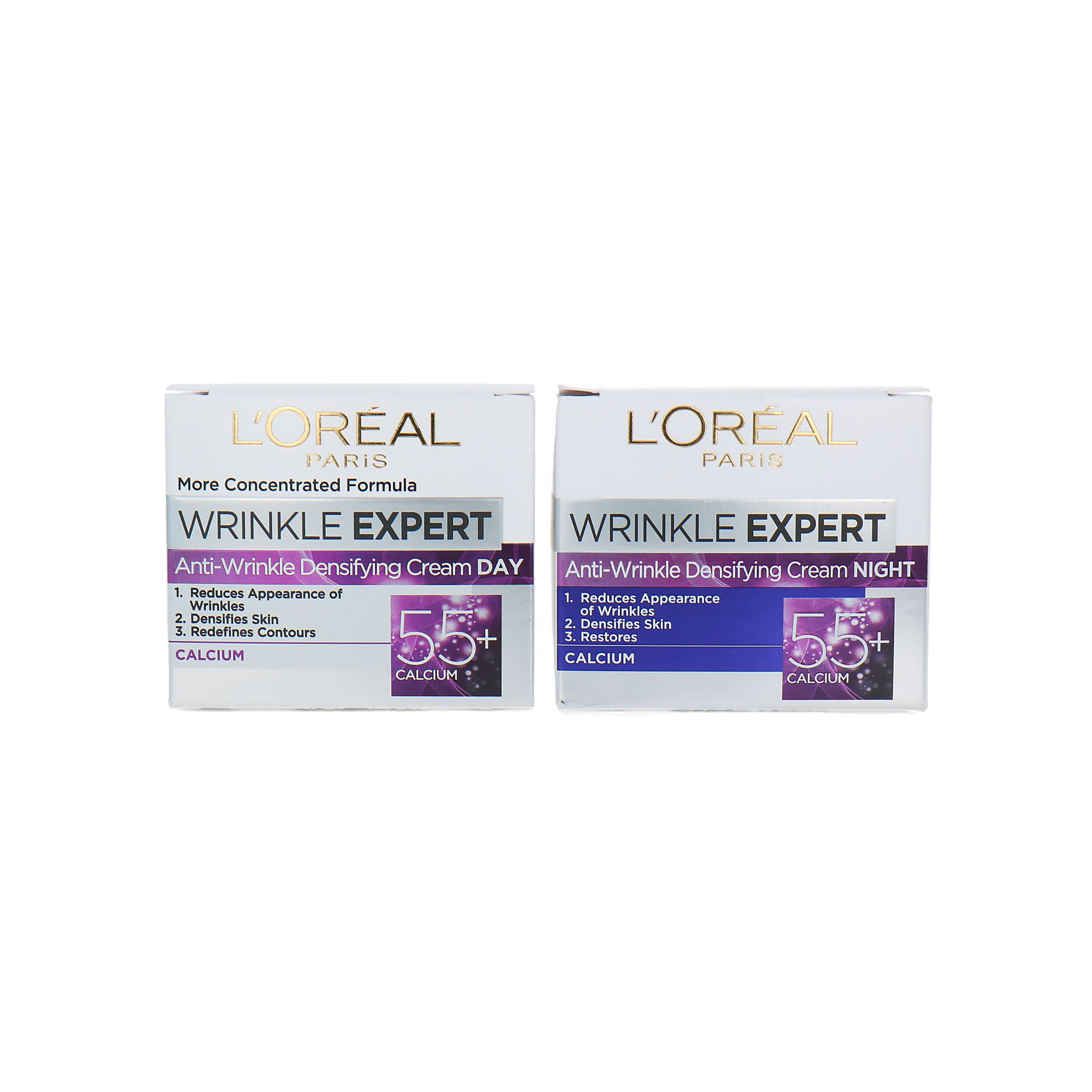 L'Oréal Wrinkle Expert Day- & Night Cream 55+ - 2 x 50 ml