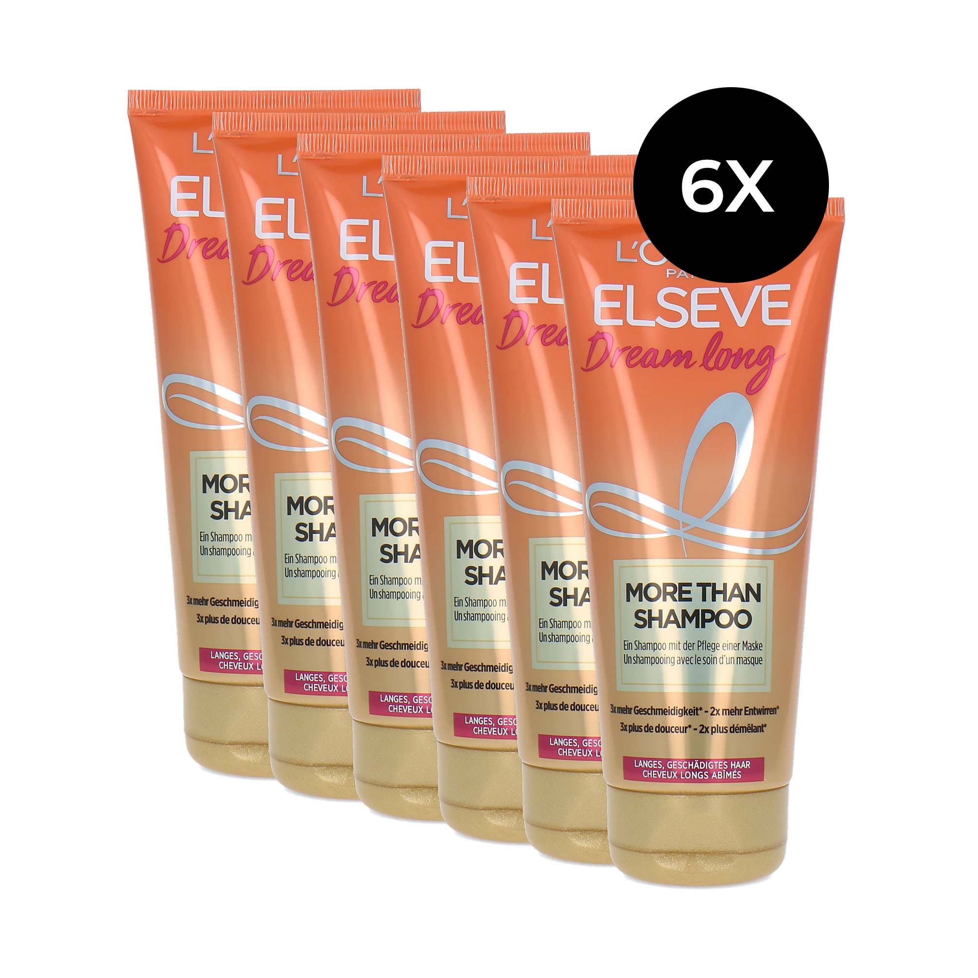 L'Oréal Elseve Dream Long More Than Shampoo 6 x 200 ml en ligne