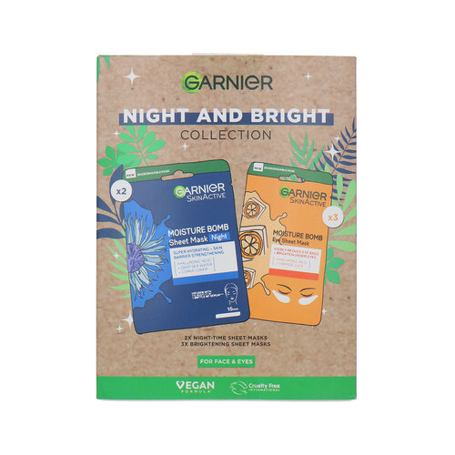 Garnier Night And Bright Mask Collection For Face & Eyes