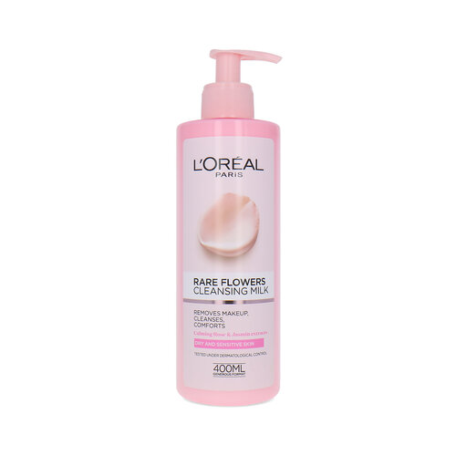 L'Oréal Rare Flowers Cleansing Milk - 400 ml (Pour les peaux sèches et sensibles)