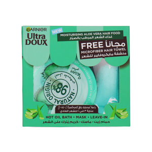 tra Doux Moisturising Aloe Vera Hair Food Ensemble-Cadeau - 390 ml