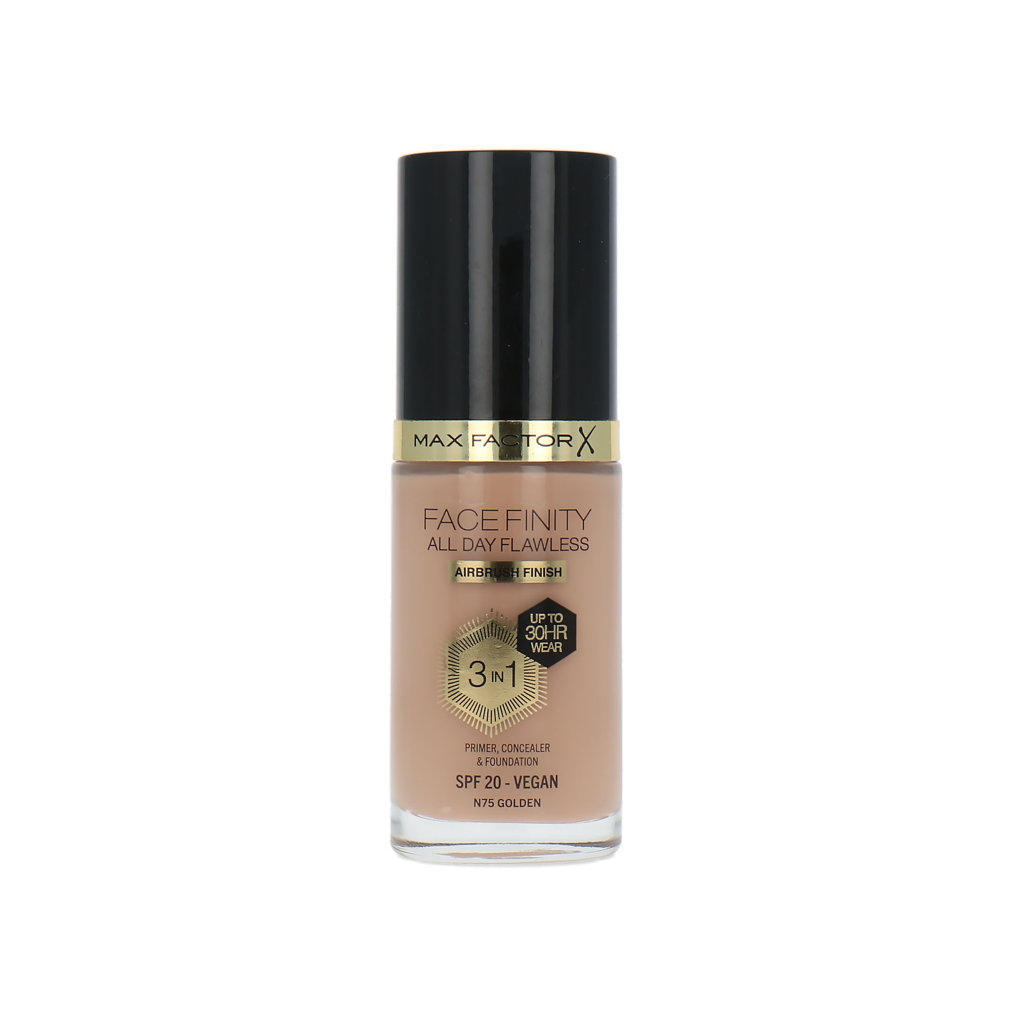Max Factor Facefinity All Day Flawless 3 in 1 30H Airbrush Finish Fond de teint - N75 Golden