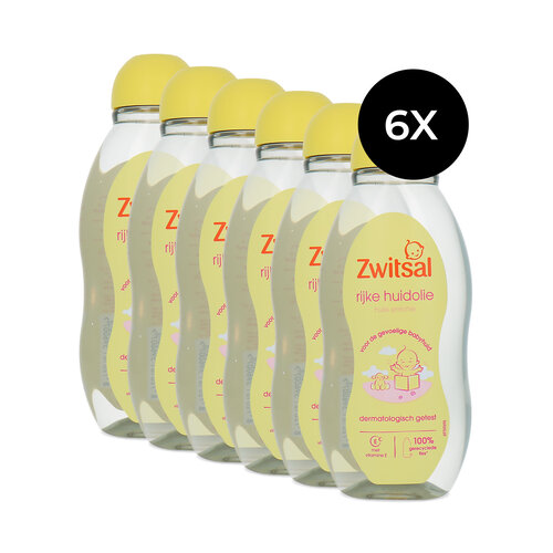 Zwitsal Rijke Huidolie - 6 x Huile de peau riche - 6 x 200 ml Zwitsal Rijke Huidolie - 6 x Huile de peau riche - 6 x 200 ml