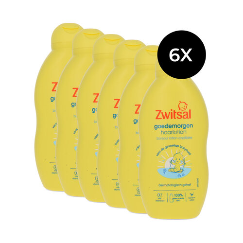 Zwitsal Goedemorgen Haarlotion - 6 x Lotion pour les cheveux Good Morning - 6 x 200 ml Zwitsal Goedemorgen Haarlotion - 6 x Lotion pour les cheveux Good Morning - 6 x 200 ml
