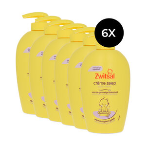 Zwitsal Crème Zeep Pompje Pompe à savon crème - 6 x 250 ml Crème Zeep Pompje Pompe à savon crème - 6 x 250 ml