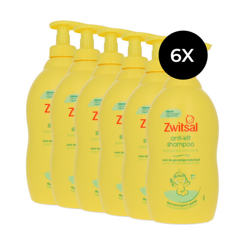Zwitsal Anti-Klit Shampoo Shampoing Anti-Klit - 6 x 400 ml