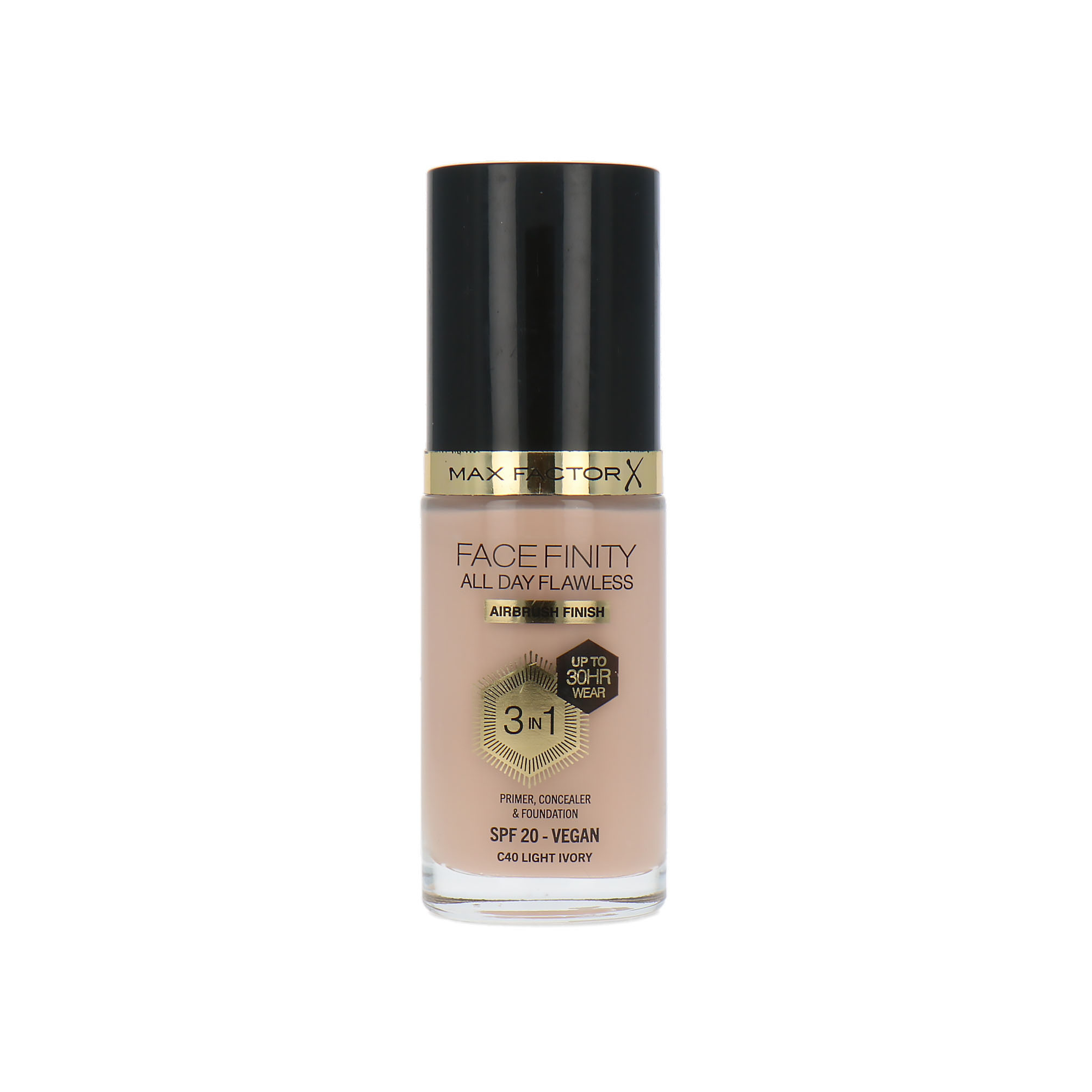 Max Factor Facefinity All Day Flawless 3 in 1 30H Airbrush Finish Fond de teint - C40 Light Ivory