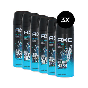 Ice Chill Deodorant Spray - 6 x 150 ml