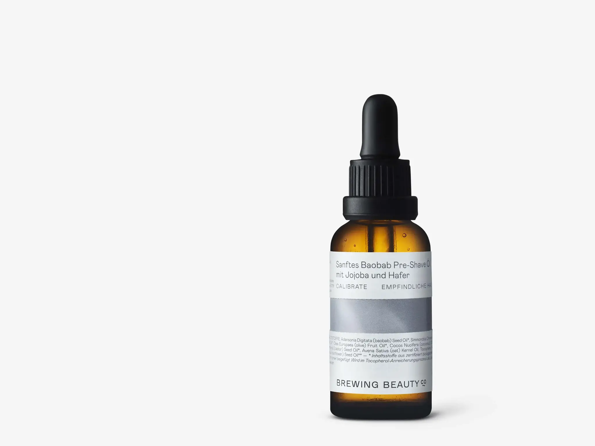 CALIBRATE Sanfte Baobab-Bartpflege und Rasieröl mit Jojoba und Hafer