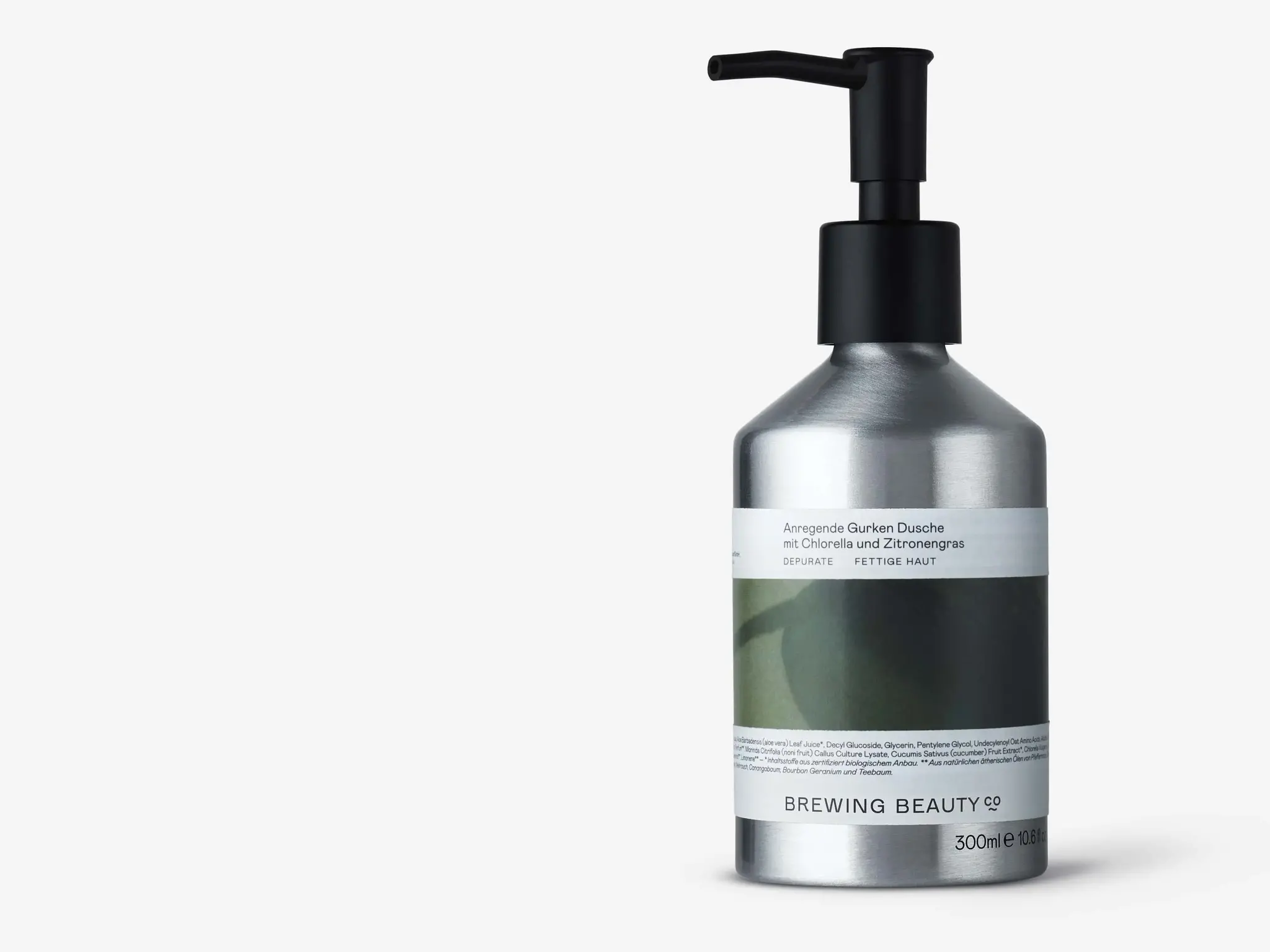 DEPURATE Reinigende Gurken-Dusche mit Chlorella und Zitronengras