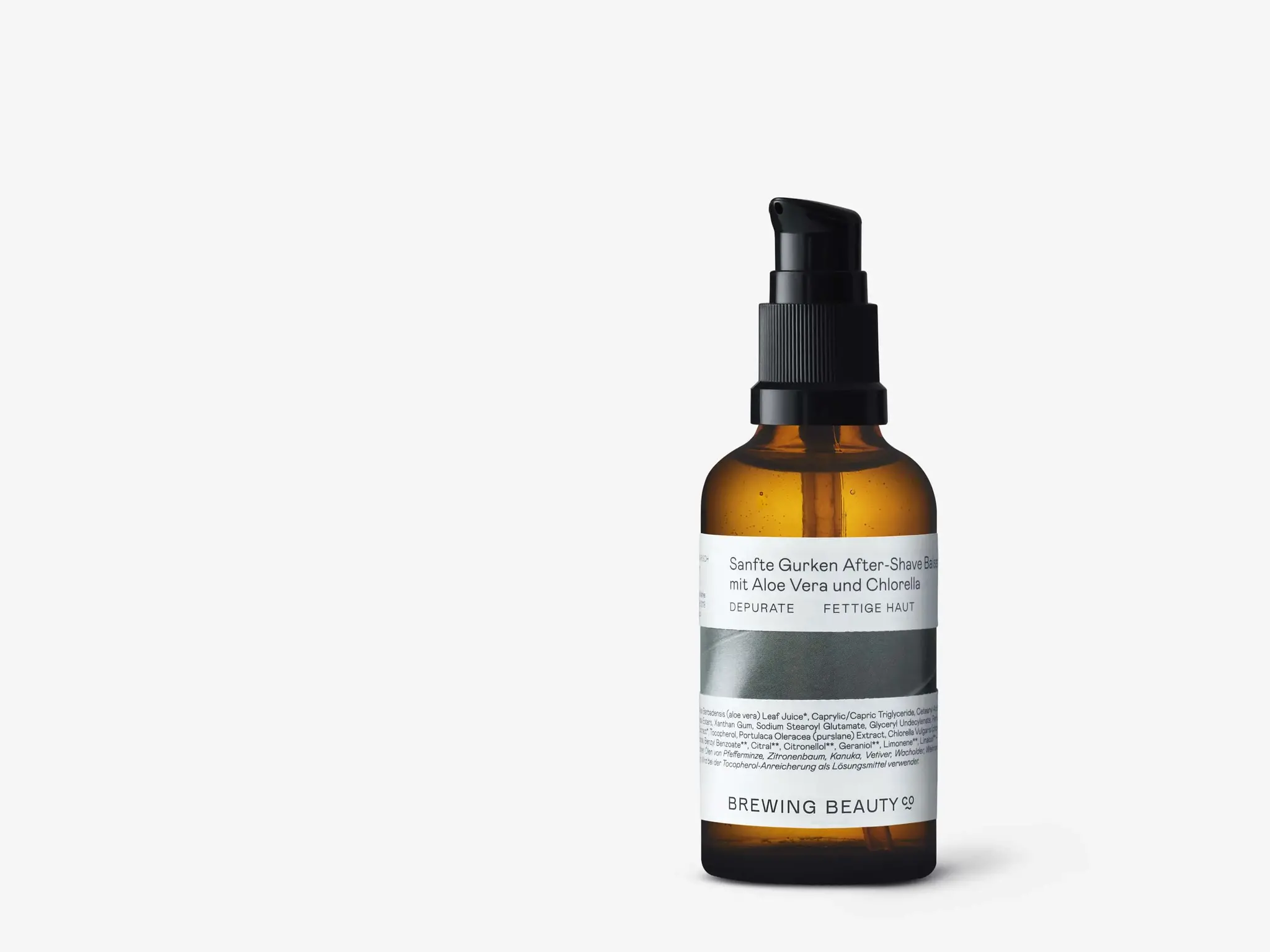 DEPURATE Kühlender Gurken-After-Shave-Balsam mit Aloe Vera und Chlorella