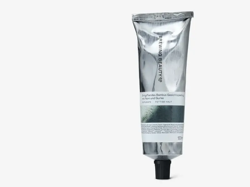 DEPURATE Detoxifying Bamboo Face Exfoliator with Noni and Cucumber