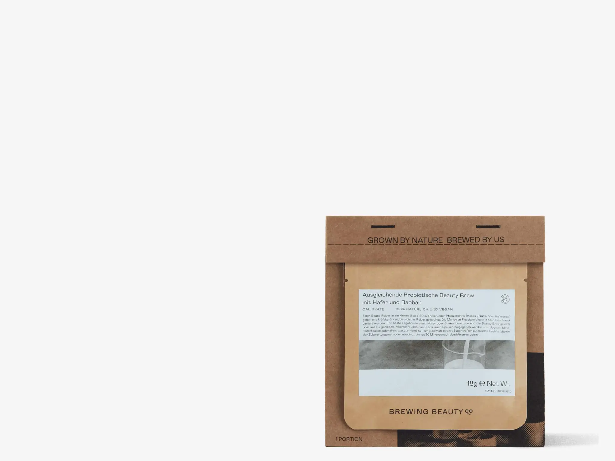 CALIBRATE Ausgleichender Probiotik-Superfood-Beauty-Mix mit Hafer und Baobab