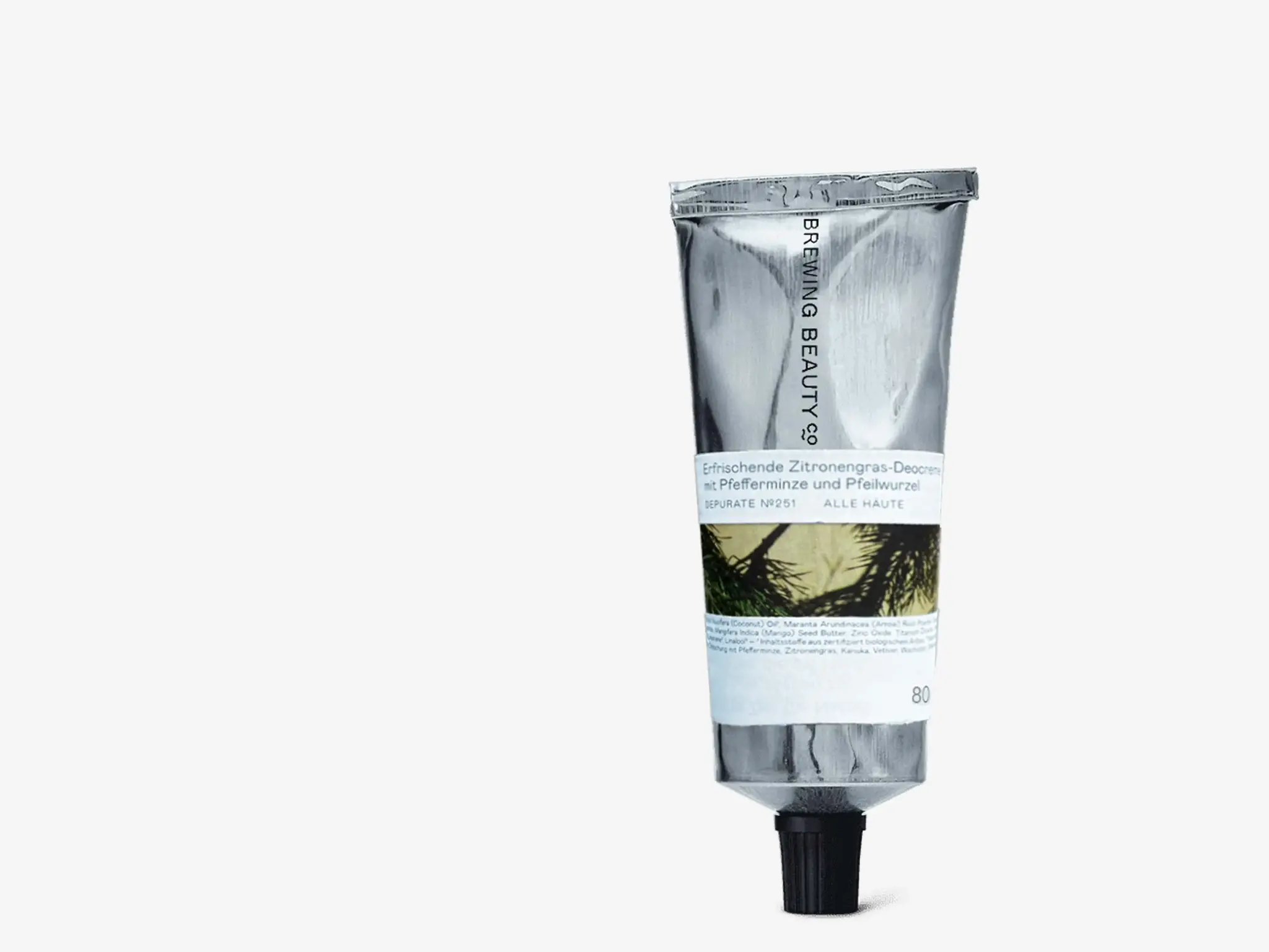 DEPURATE Refreshing Lemongrass Deodorant Cream with Peppermint and Arrowroot