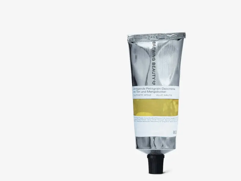CULTIVATE Aktivierendes Petitgrain-Deocreme mit Mangobutter und Pfeilwurzelpulver