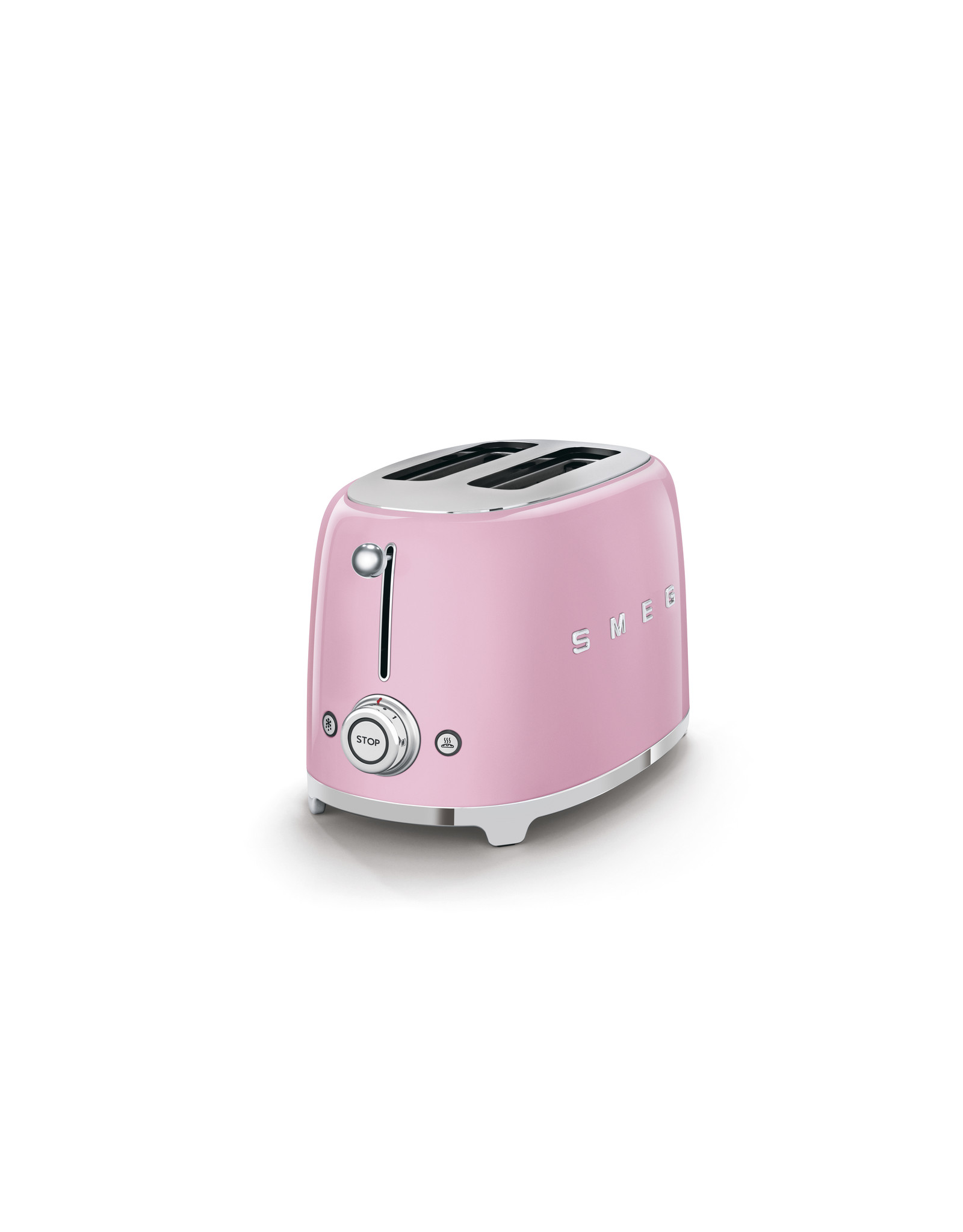 Smeg Broodrooster 2x2 TSF01PKEU Roze