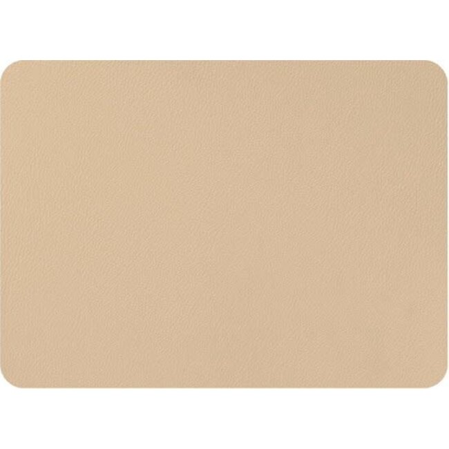 Mesapiu Placemat Rechthoek Lederlook Sand