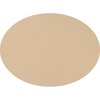 Mesapiu Placemat Ovaal Lederlook Sand