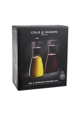 Cole & Mason Set olie-en azijnschenker transparant