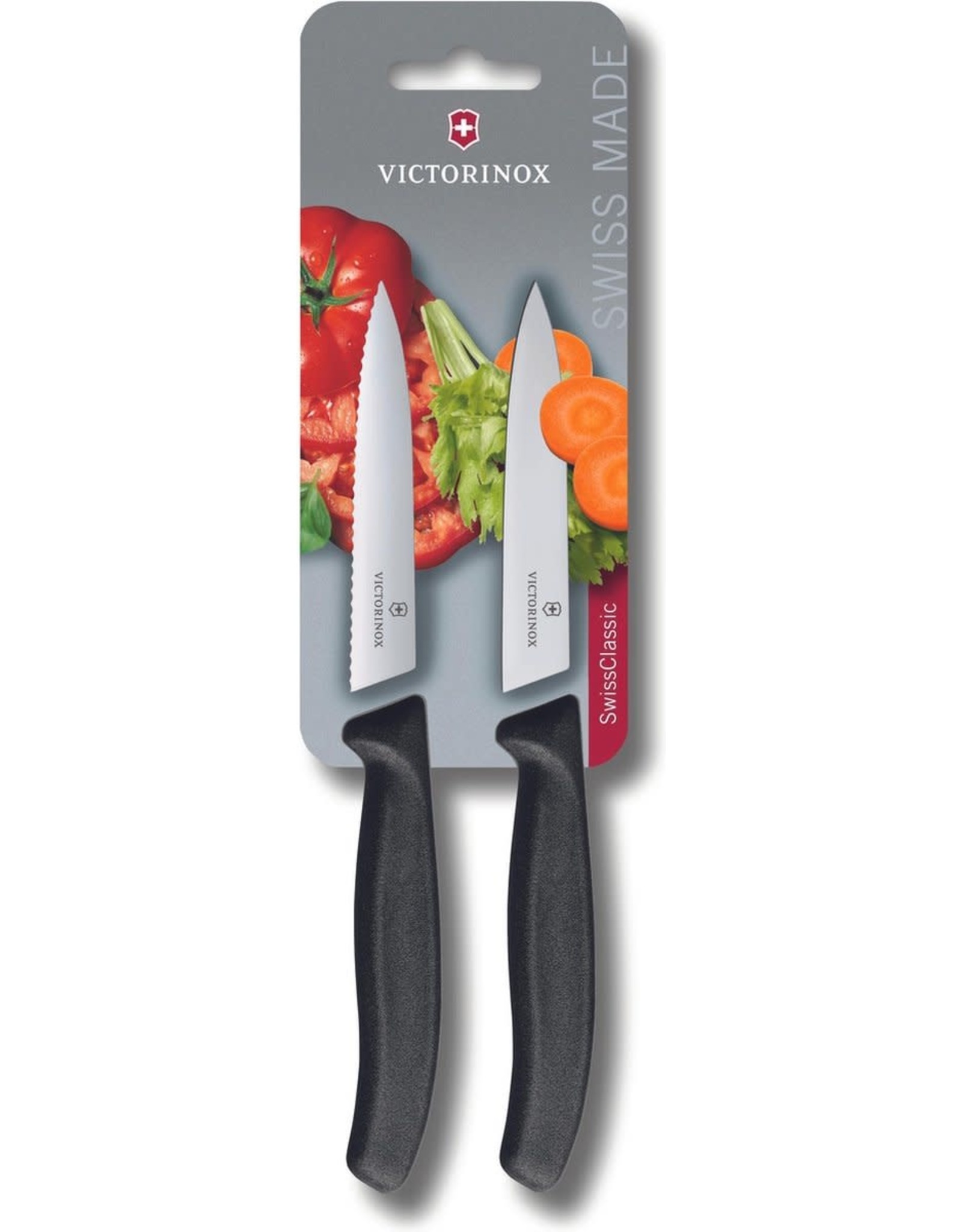 Victorinox Officemes - Set van 2 stuks - Glad + Kartel - Zwart