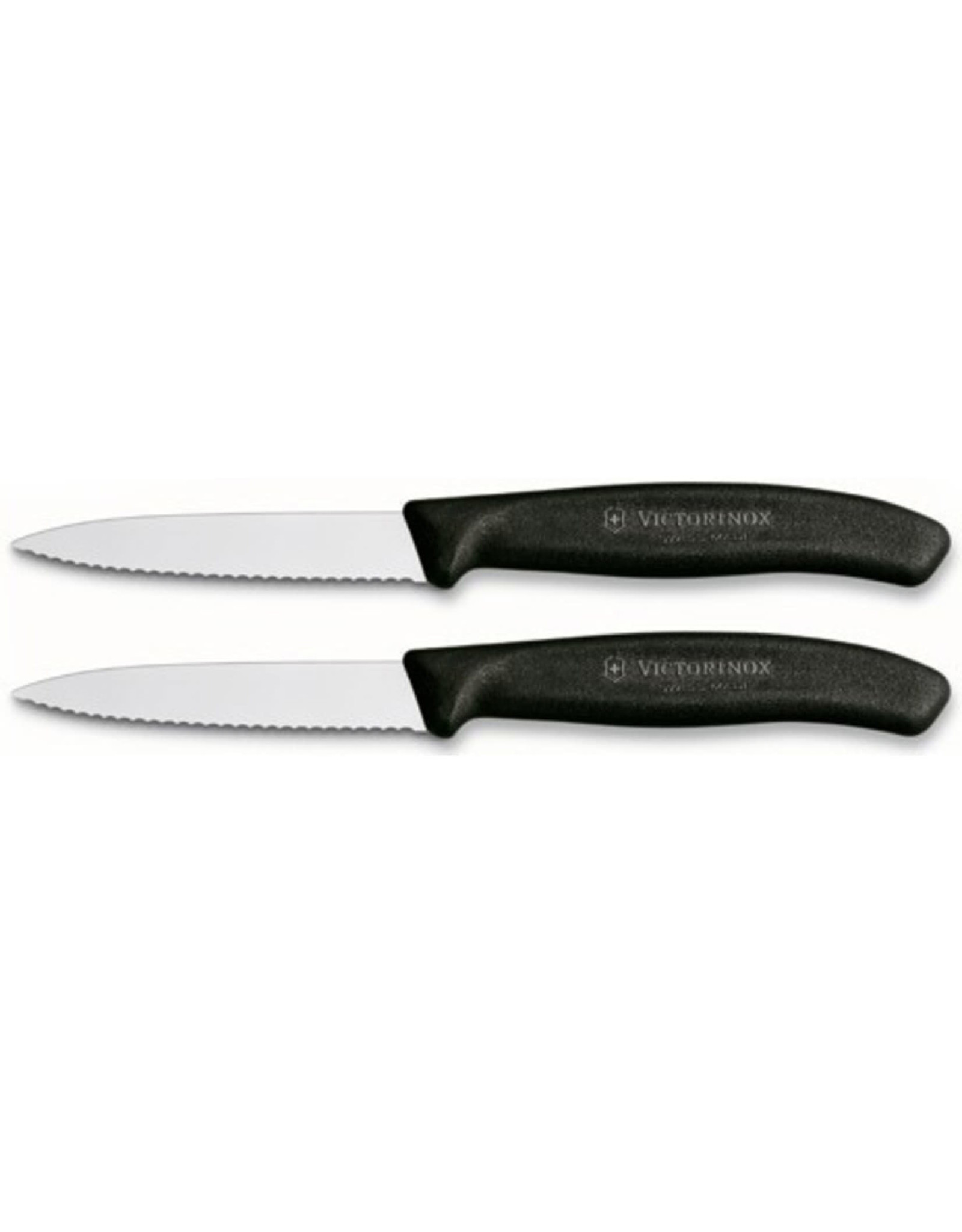 Victorinox Schilmesje Gekarteld Zwart - 2 Stuks