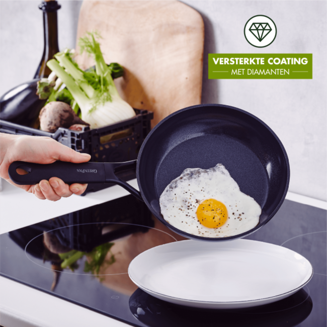 Greenpan Set van 2 Koekenpannen Smart Collection 20 +  28cm - Duurzame keramische anti-aanbaklaag