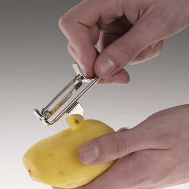 Westmark Dunschiller Famos – RVS groente- en aardappelschiller met beweegbaar mes