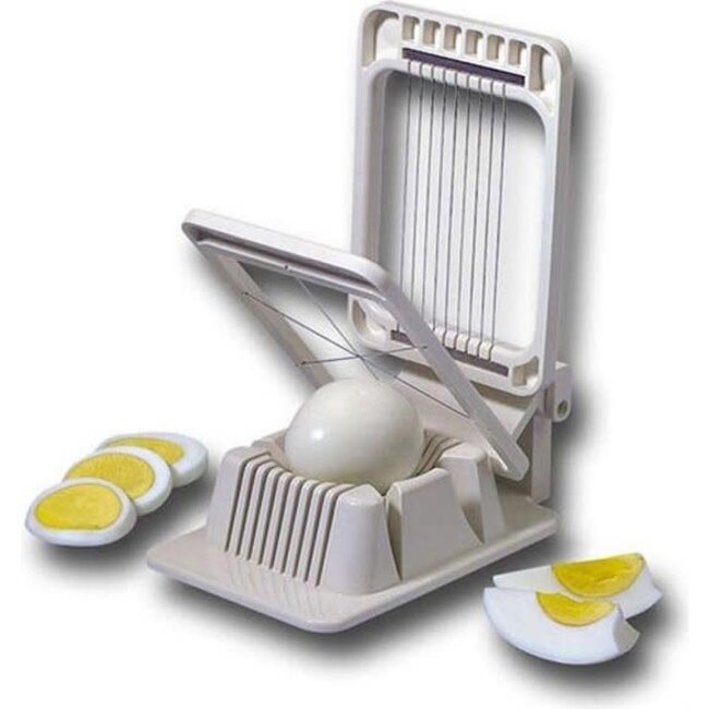 Westmark Eiersnijder Combi – 2-in-1 eiersnijder voor plakjes & partjes