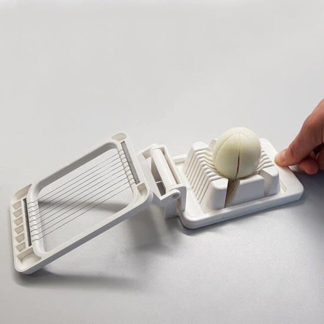 Westmark Eiersnijder Combi – 2-in-1 eiersnijder voor plakjes & partjes